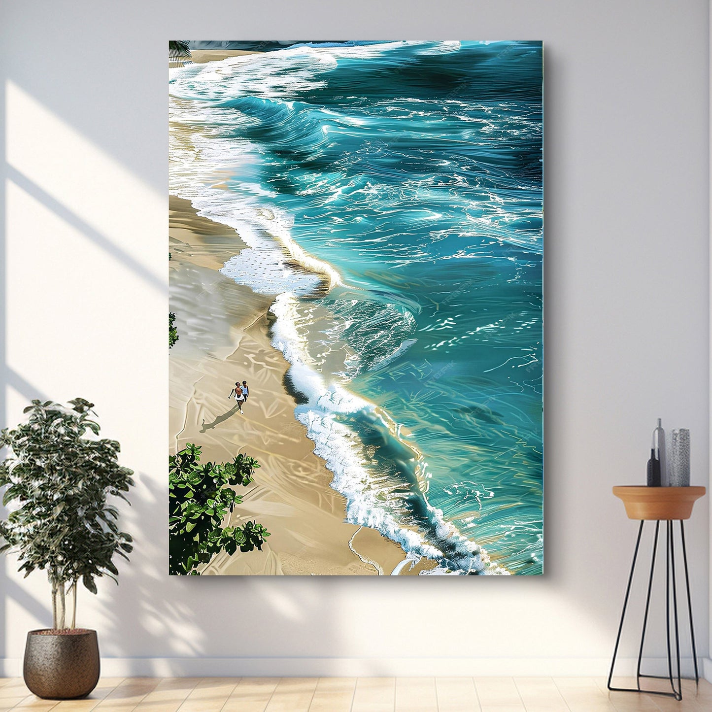 Beachfront Painting Coastal Wall Art II-1