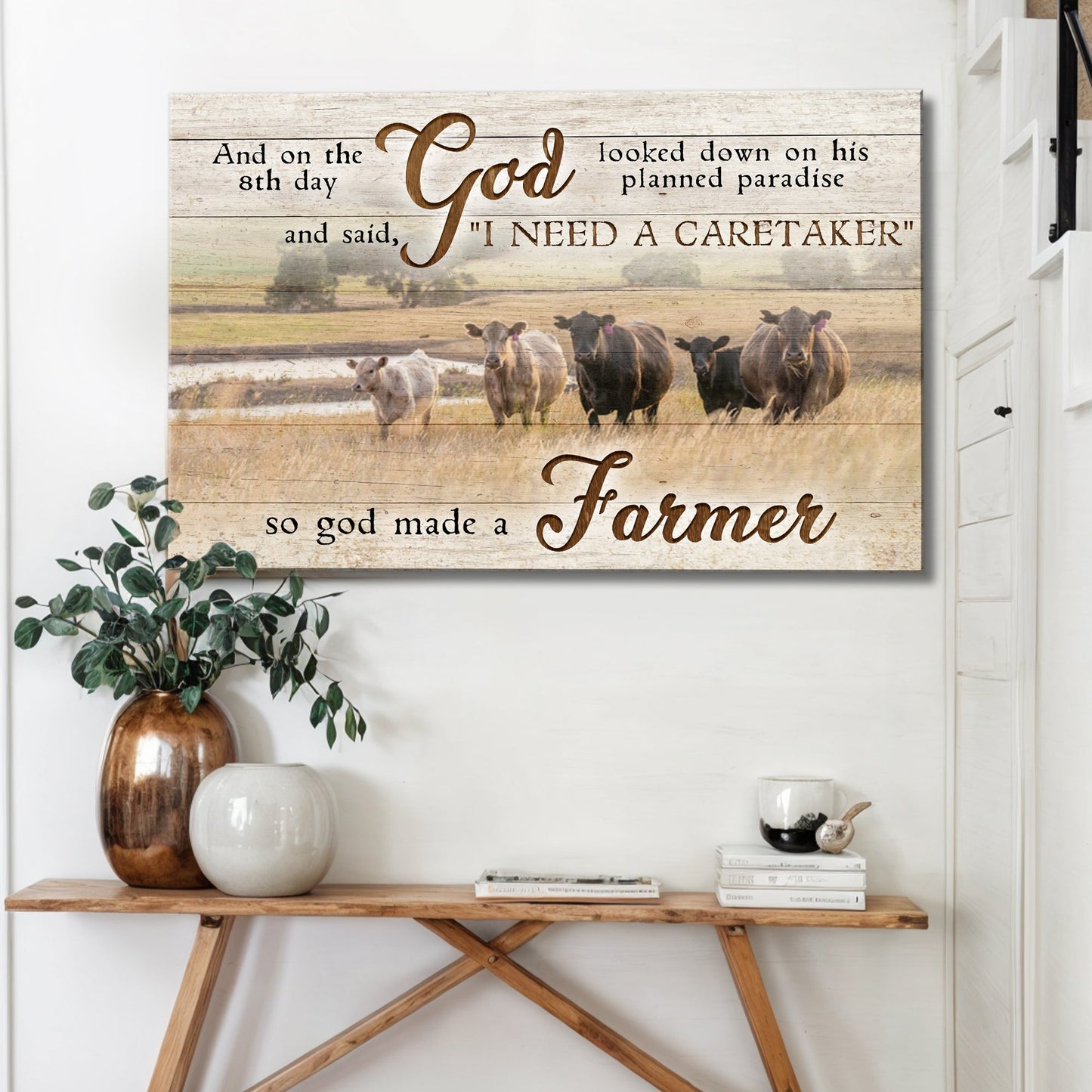 On The 8th Day God Made A Farmer Sign III-0
