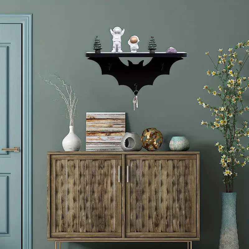NNETM Spooktacular Bat Winged Floating Shelves for Halloween Decor-4