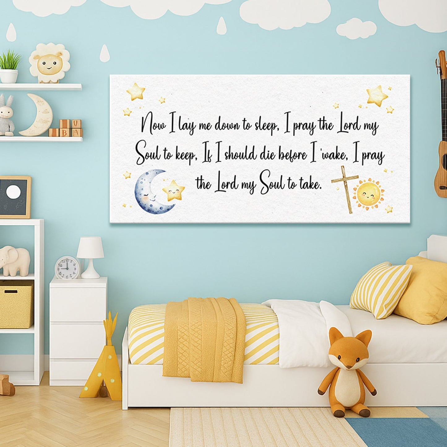 I Lay Me Down To Sleep Faith Sign-4