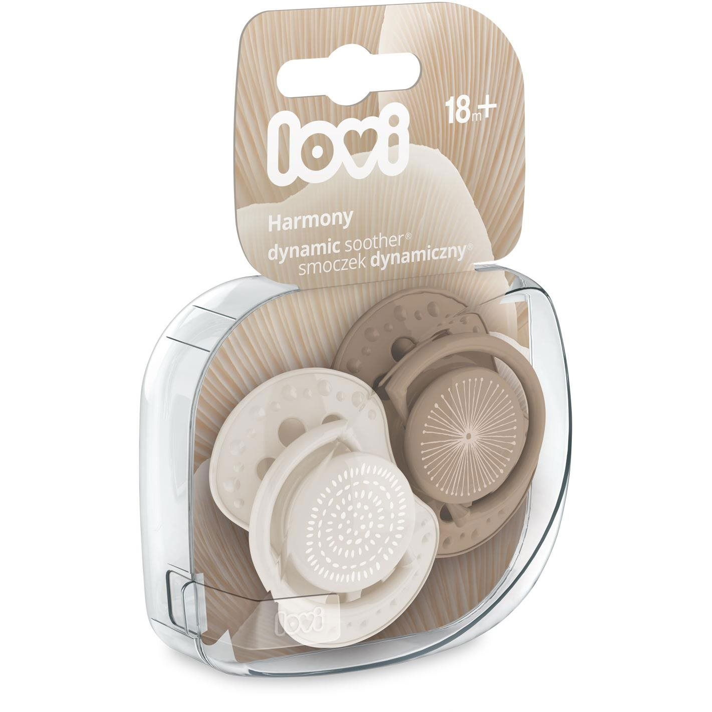 Suzeta bebe, Lovi, Silicon, 18+, Crem (5901691853874)-0