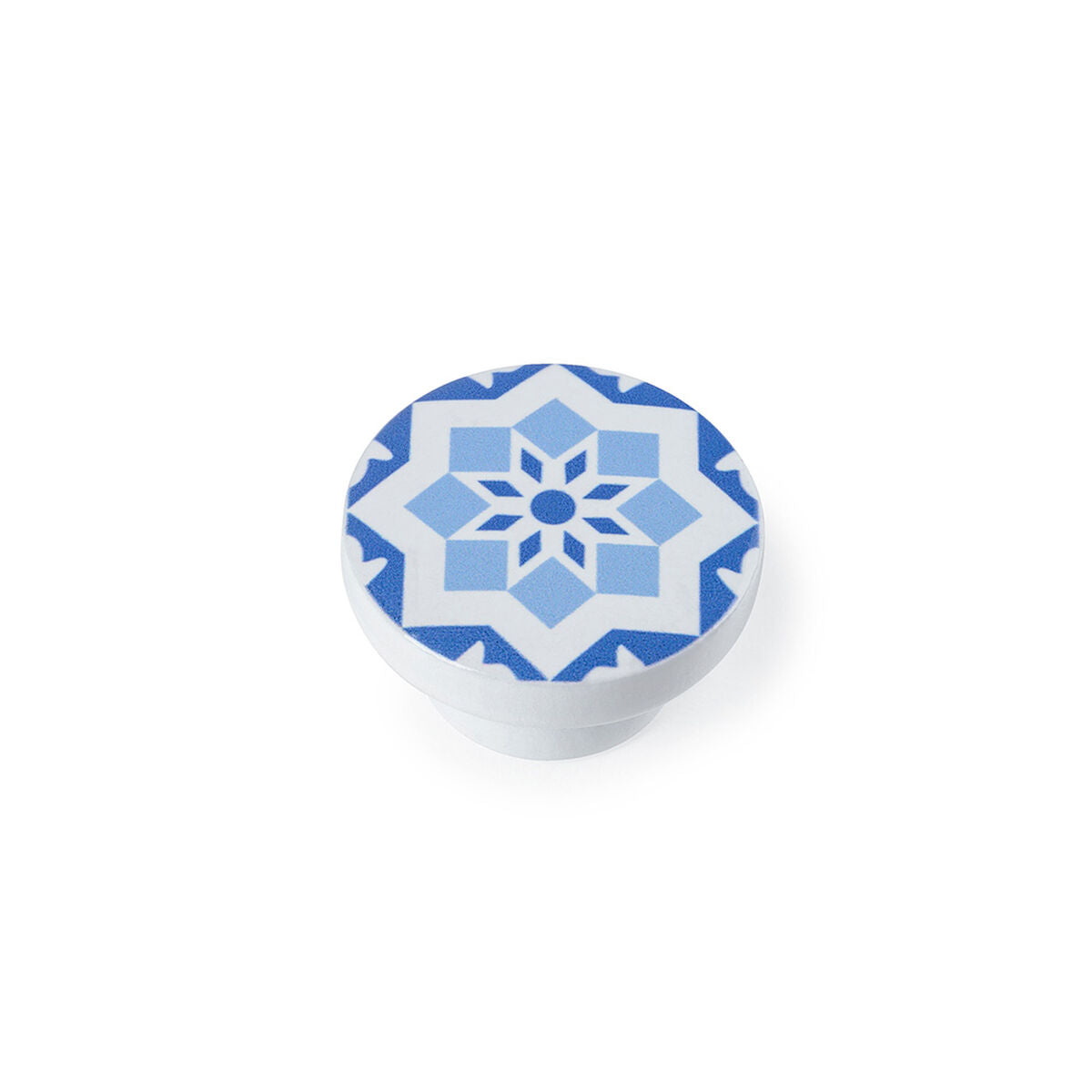 Doorknob Rei e242 Blue beech wood Ø 40 x 22 mm 4 Pieces-0