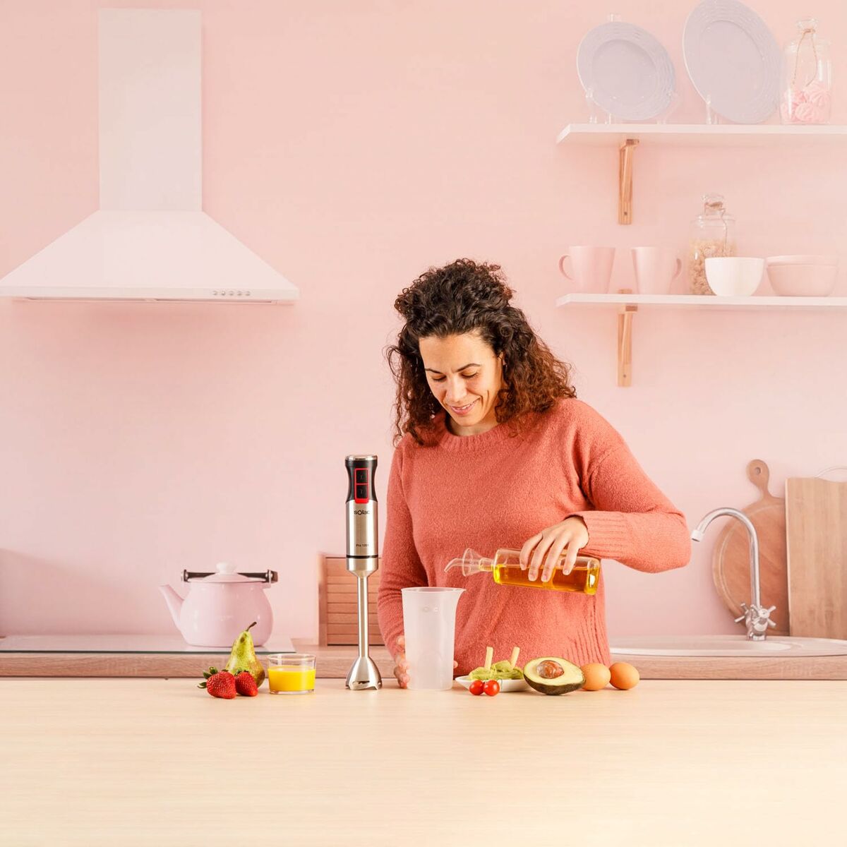 Batidora de Mano Solac BA5615 1200 W – Potente, Ergonómica y con Varillas Metálicas