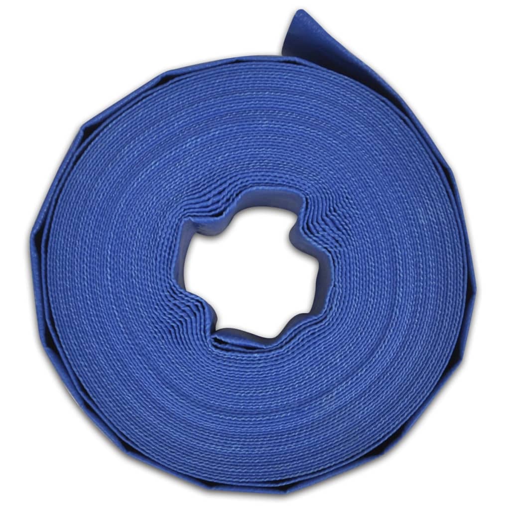 NNEVL Flat Hose 25 m 2" PVC Water Delivery-3