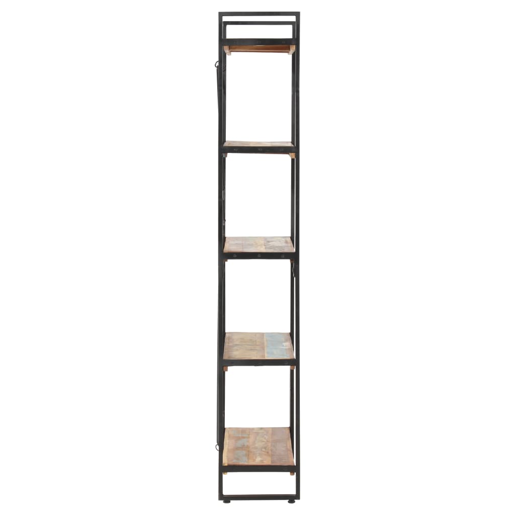 NNEVL 5-Tier Bookcase 140x30x180 cm Solid Reclaimed Wood-1