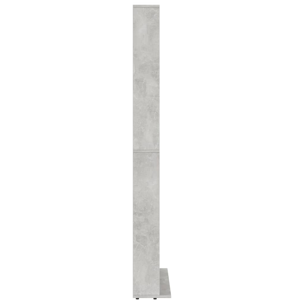 NNEVL CD Cabinet Concrete Grey 102x16x177.5 cm Engineered Wood-4
