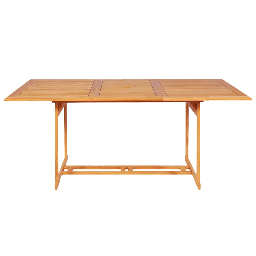 NNEVL 7 Piece Garden Dining Set Solid Teak Wood-2