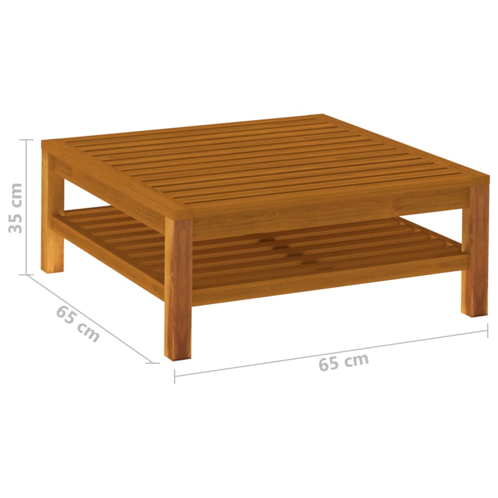 NNEVL Coffee Table 65x65x35 cm Solid Acacia Wood-4