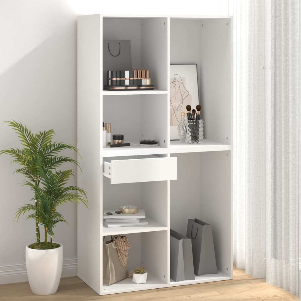 NNEVL Cosmetic Cabinet White 80x40x75 cm Engineered Wood-3