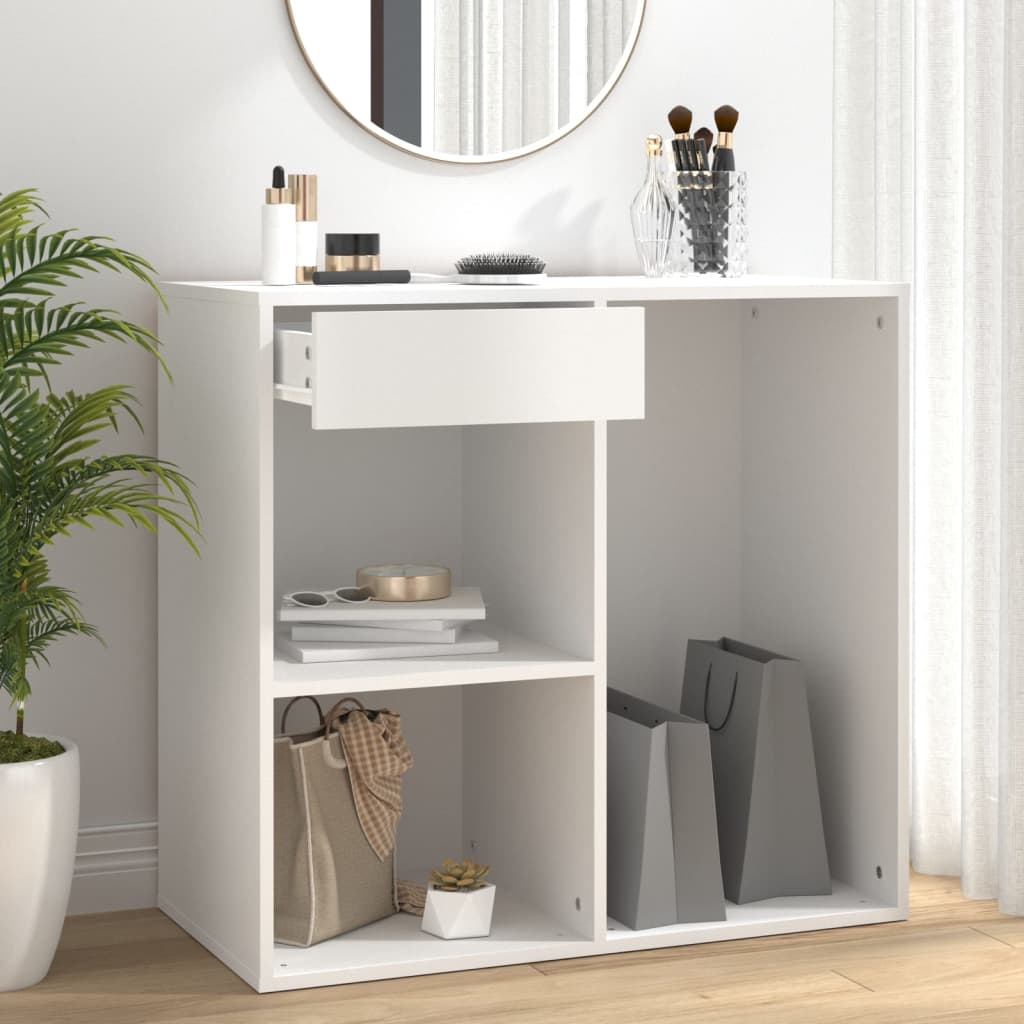NNEVL Cosmetic Cabinet White 80x40x75 cm Engineered Wood-0