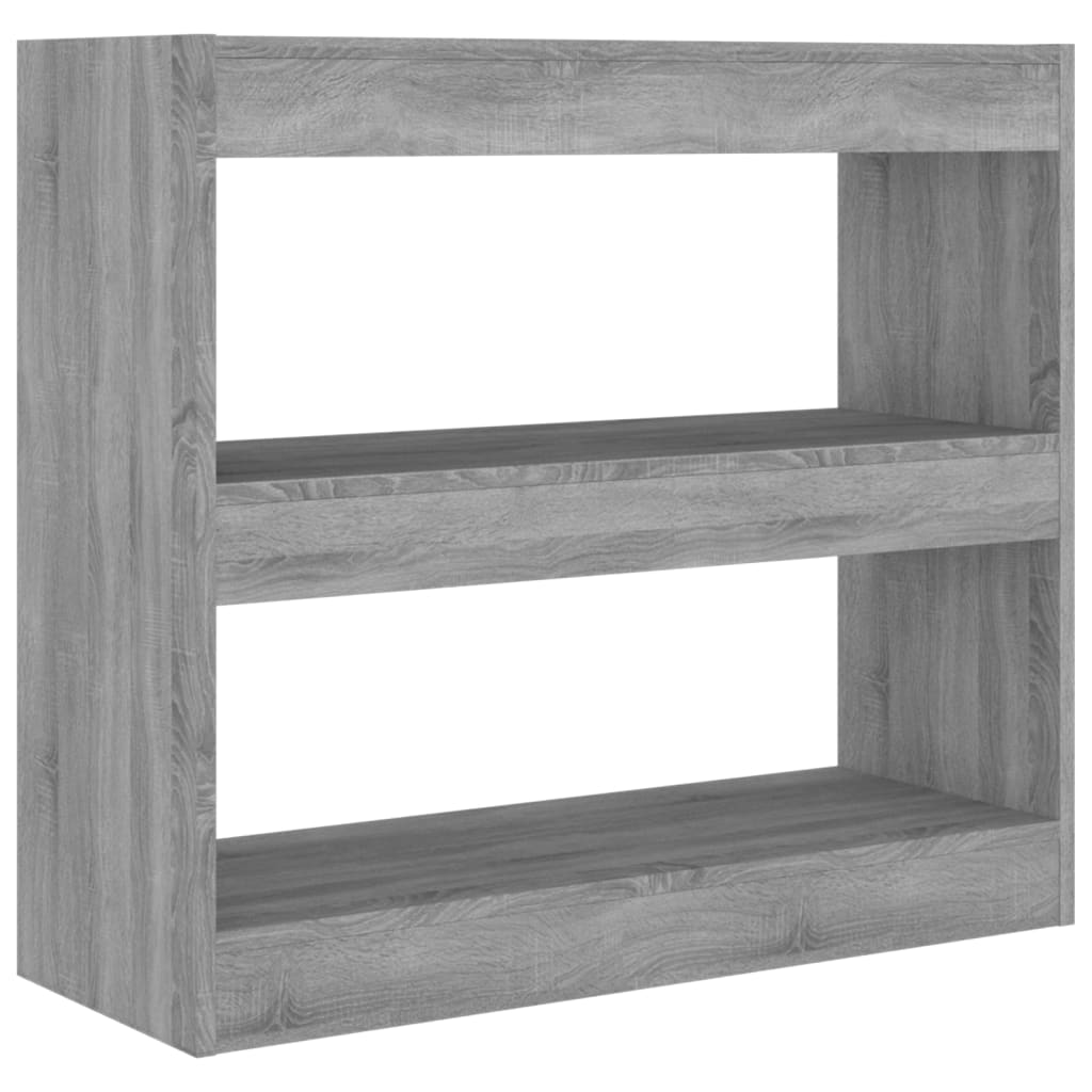 NNEVL Book Cabinet/Room Divider Grey Sonoma 80x30x72 cm-1