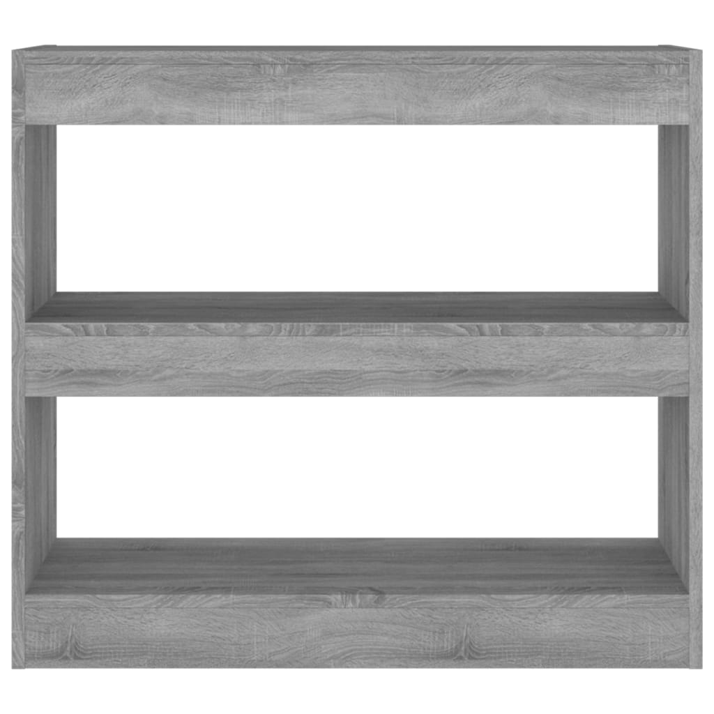 NNEVL Book Cabinet/Room Divider Grey Sonoma 80x30x72 cm-4