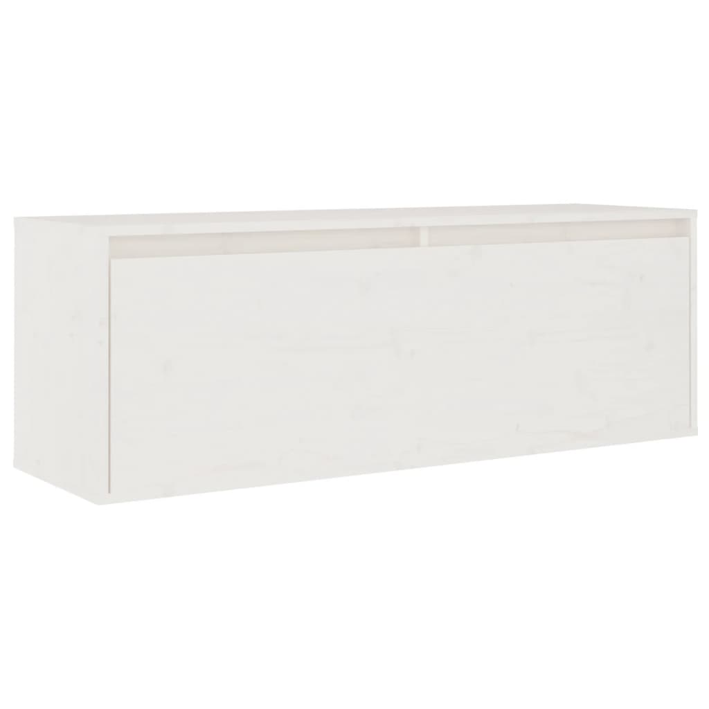 NNEVL TV Cabinets 4 pcs White Solid Wood Pine-4