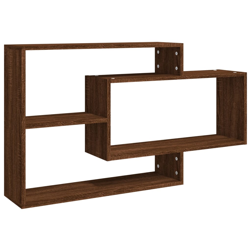 NNEVL Wall Shelf Brown Oak 104x20x58.5 cm Engineered Wood-1