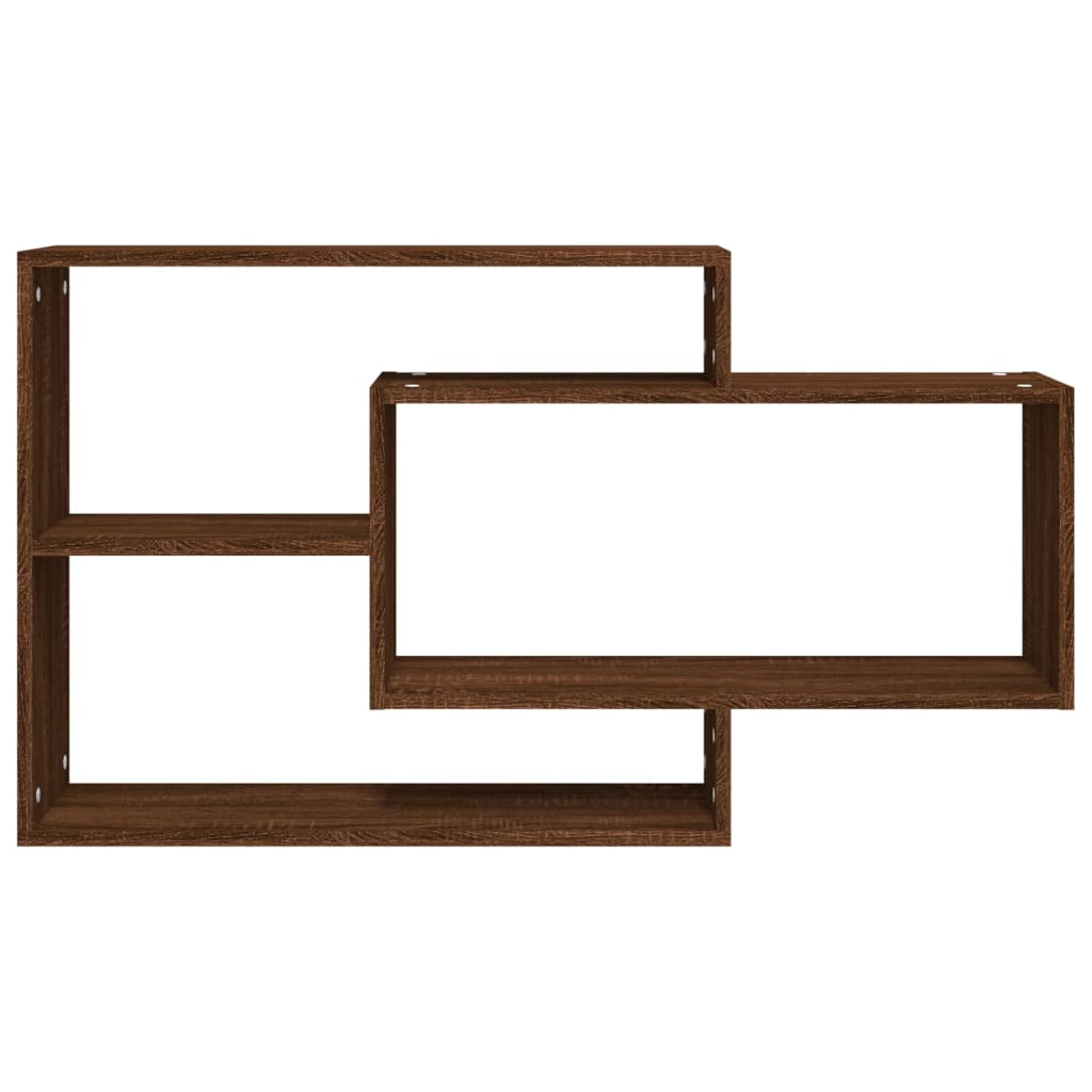 NNEVL Wall Shelf Brown Oak 104x20x58.5 cm Engineered Wood-2