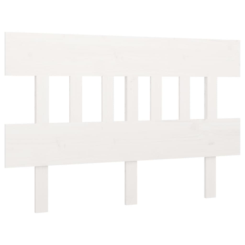 NNEVL Bed Headboard White 183.5x3x81 cm Solid Wood Pine-1