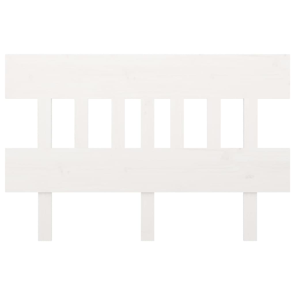 NNEVL Bed Headboard White 183.5x3x81 cm Solid Wood Pine-2