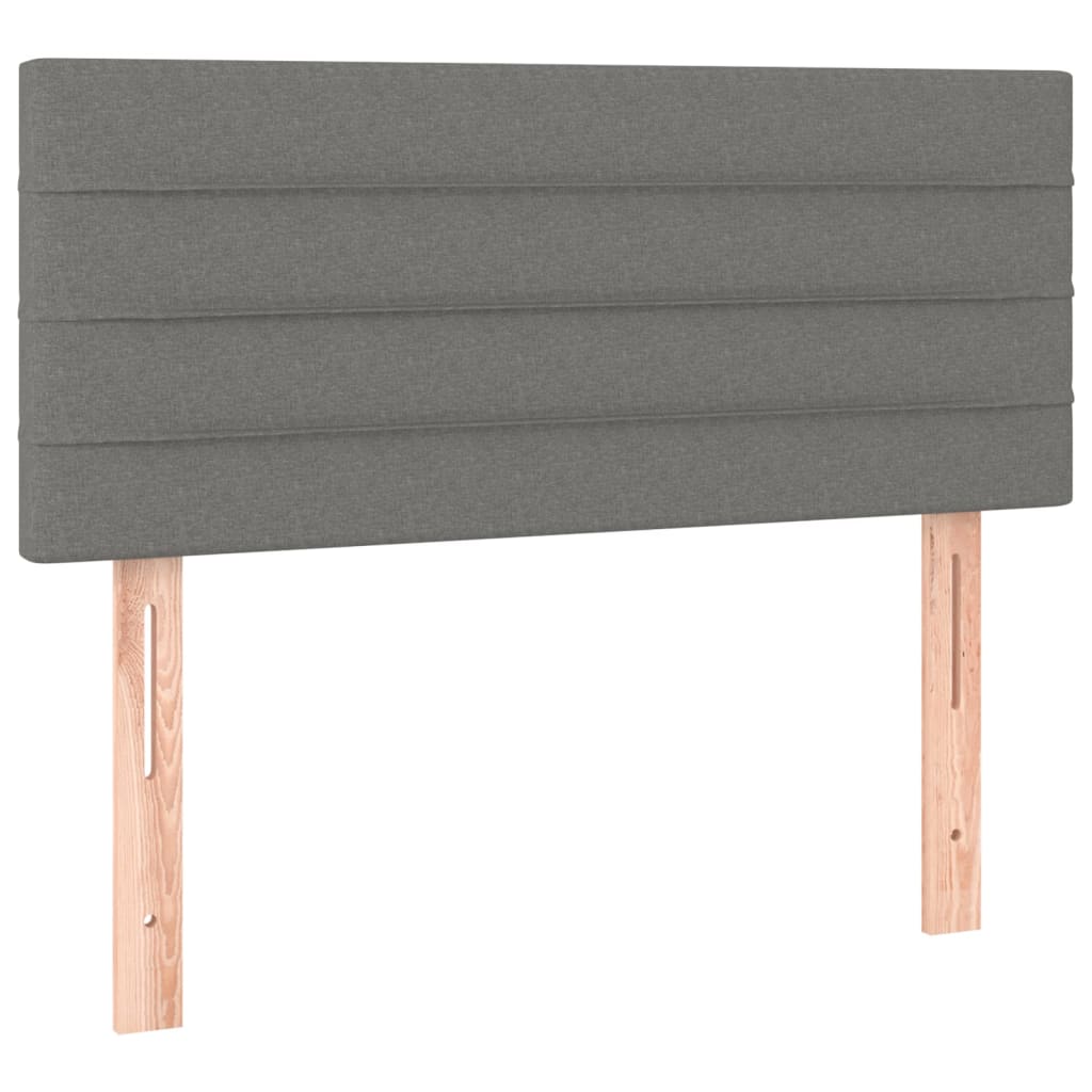 NNEVL Headboard Dark Grey 100x5x78/88 cm Fabric-1