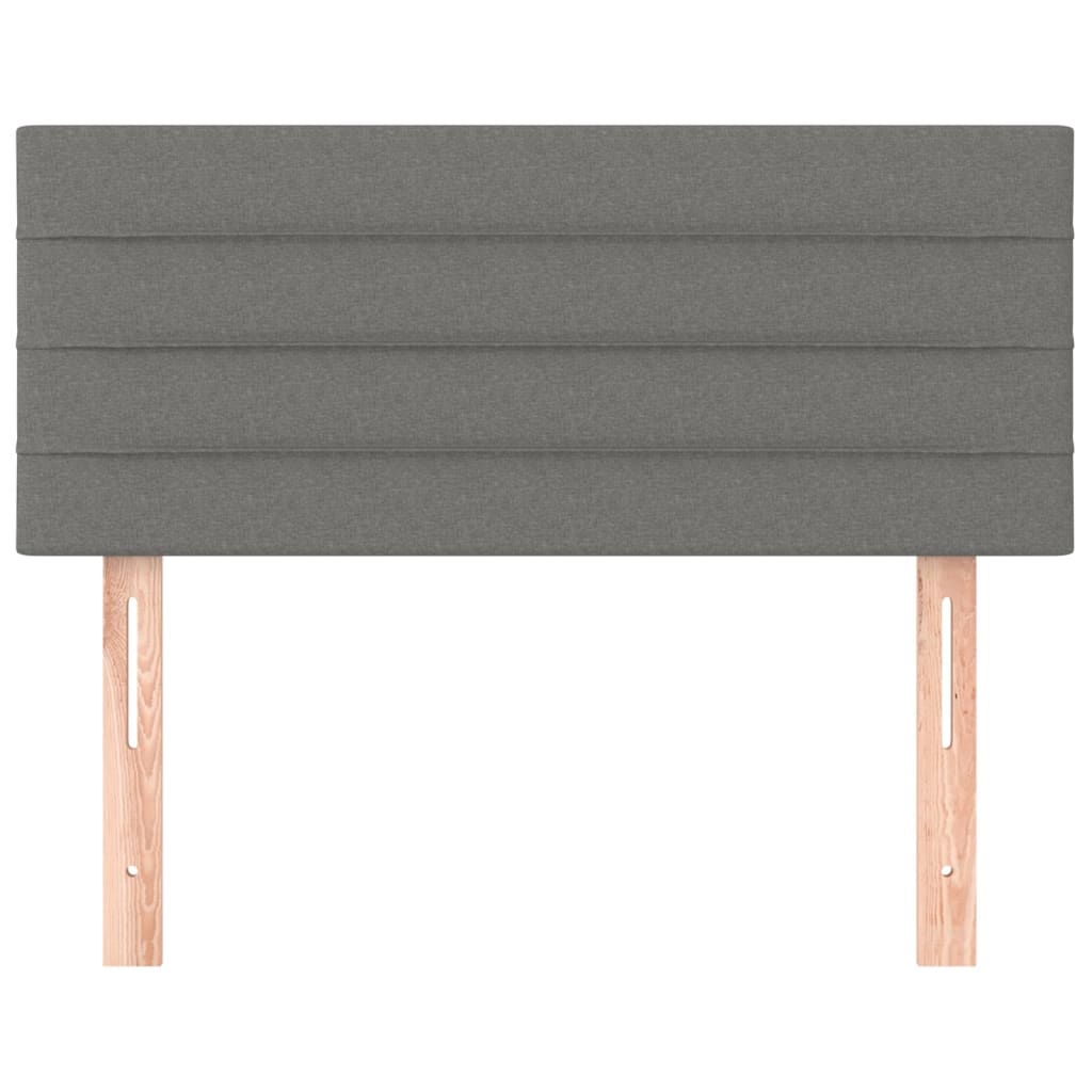 NNEVL Headboard Dark Grey 100x5x78/88 cm Fabric-2