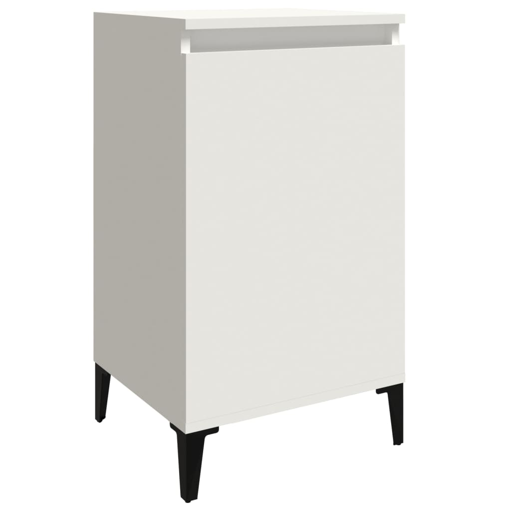 NNEVL Bedside Cabinets 2 pcs White 40x35x70 cm Engineered Wood-4