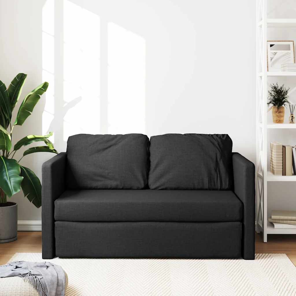 Sofá Cama de Suelo 2 en 1 NNEVL Negro 112x174x55 cm Tela