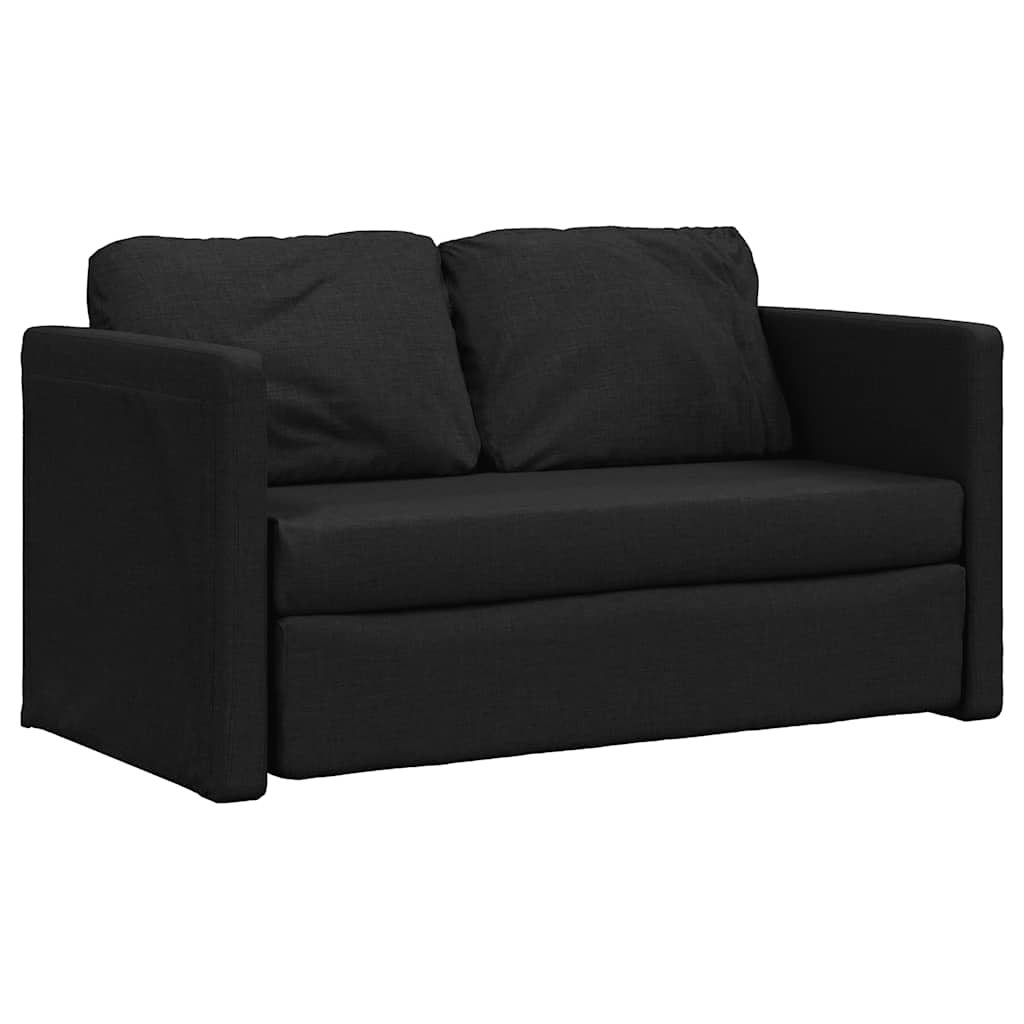 Sofá Cama de Suelo 2 en 1 NNEVL Negro 112x174x55 cm Tela