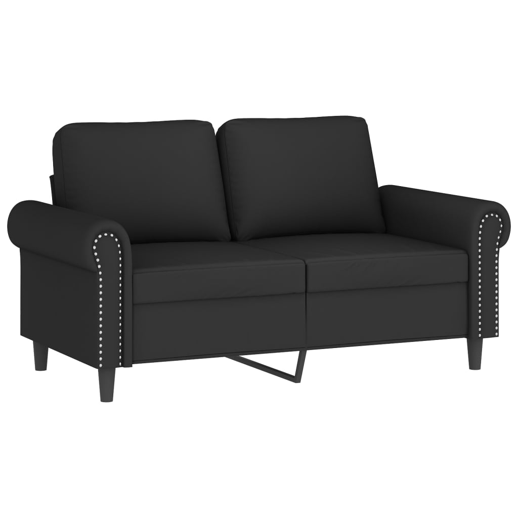 NNEVL 2-Seater Sofa Black 120 cm Velvet-1