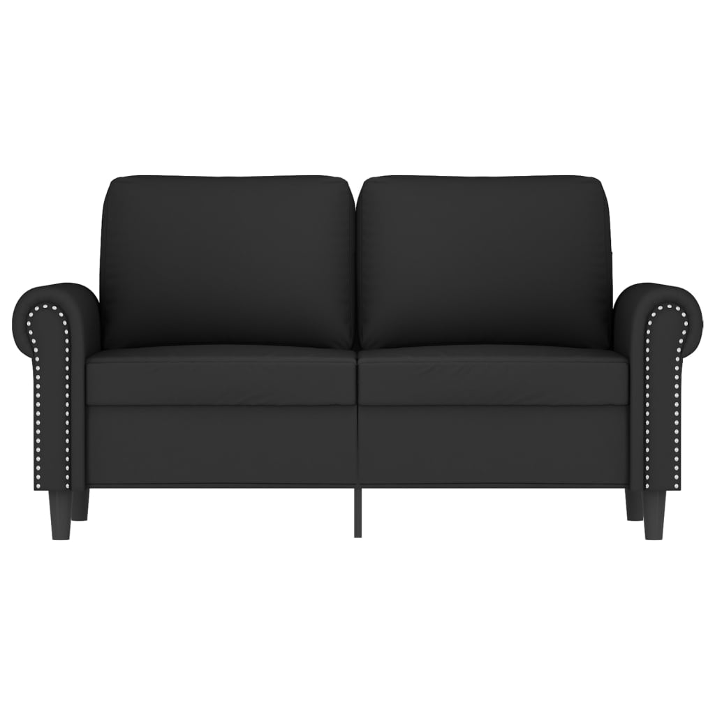 NNEVL 2-Seater Sofa Black 120 cm Velvet-2