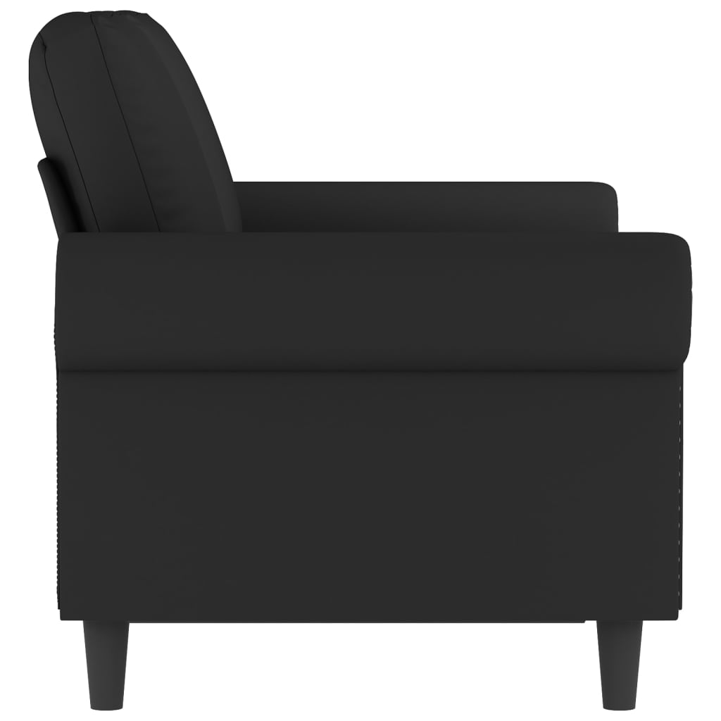NNEVL 2-Seater Sofa Black 120 cm Velvet-3
