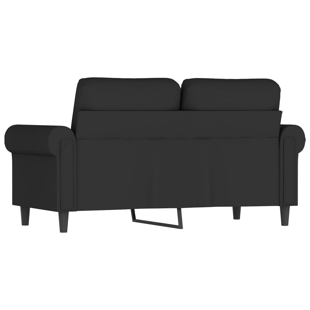NNEVL 2-Seater Sofa Black 120 cm Velvet-4