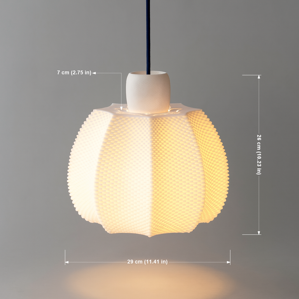 Aurora Veil – Lámpara Contemporánea con Luz Ambiental