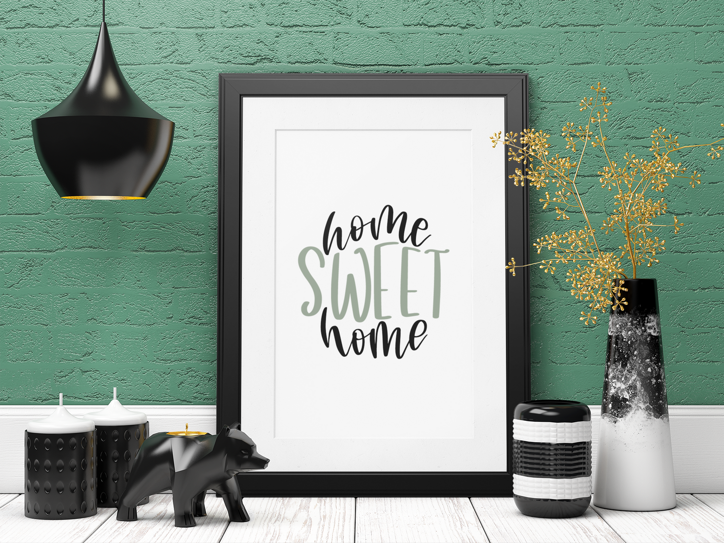 Home Sweet Home Simple Home Wall Decor Print-2