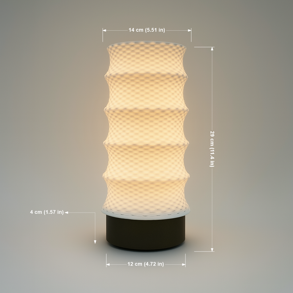 Lumen Weave Portable – Lámpara 3D Recargable con Control Remoto