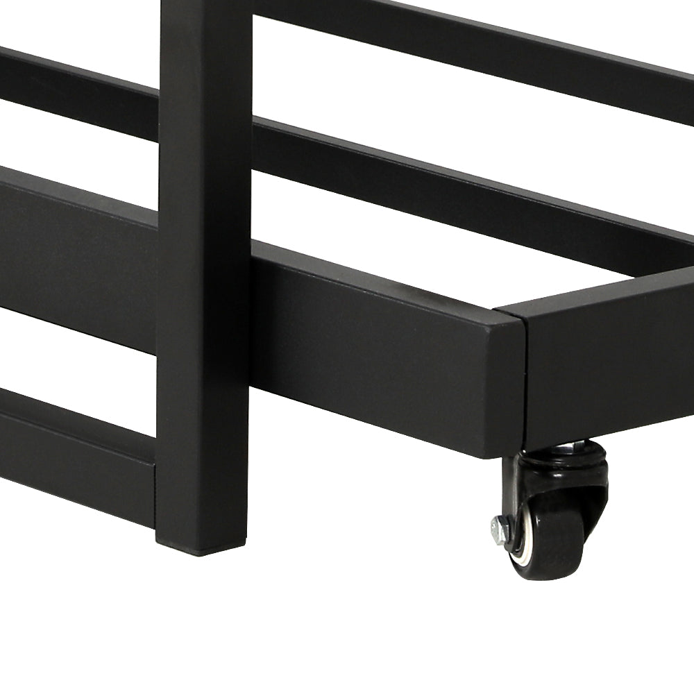 NNEDSZ Artiss Bed Frame 2x Single Size Metal Trundle Daybed DEAN-3