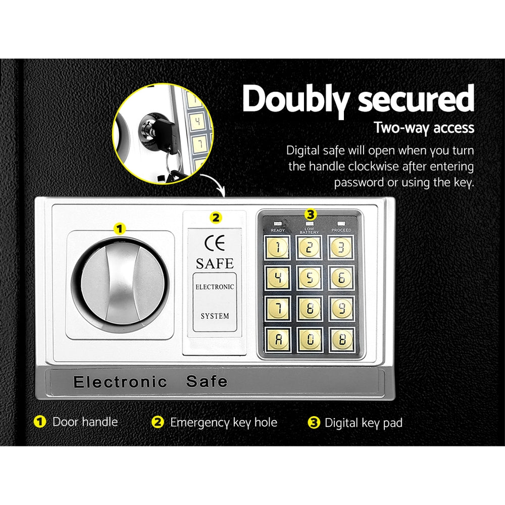 NNEDSZ Electronic Safe Digital Security Box 16L-4