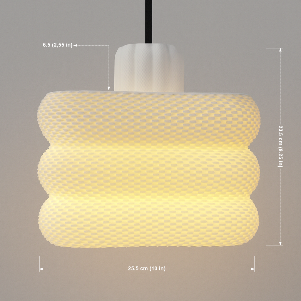 Silk Lantern – Lámpara Colgante 3D de Diseño Moderno