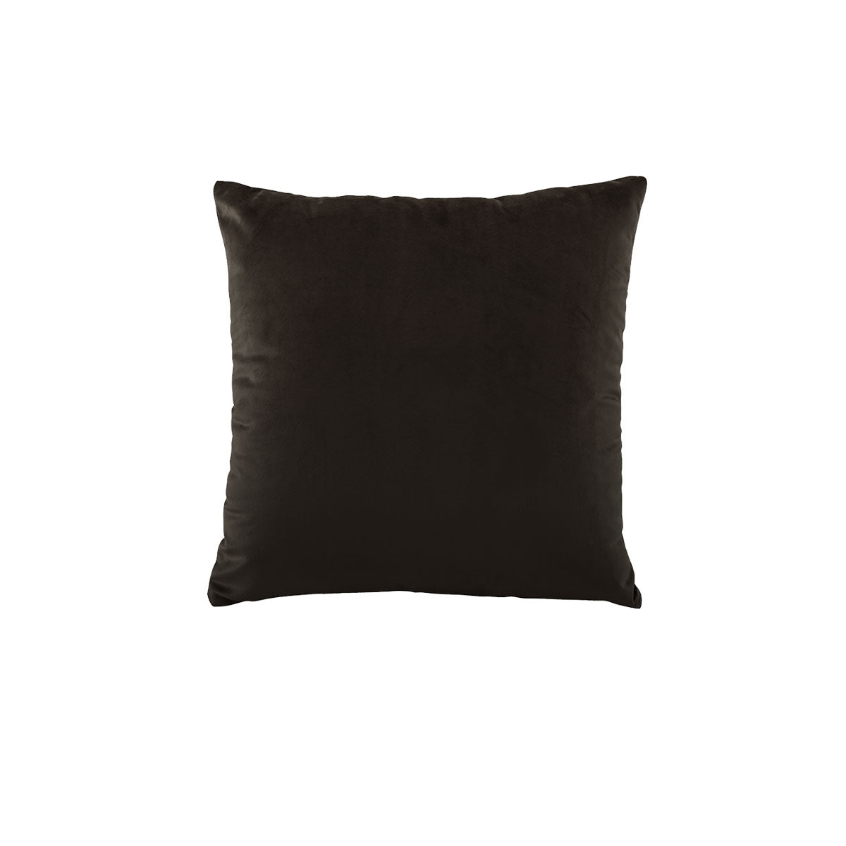 NNEDSZ Bianca Vivid Coordinates Square Velvet Cushion Chocolate 43 x 43cm-0