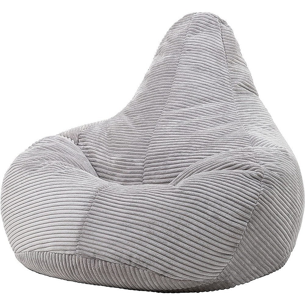 NNEDSZ Jumbo Cord Beanbag Chair Cover Unfilled Large Bean Bag - Grey-0