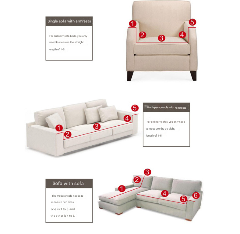 NNEDSZ Black Three-person Sofa Bubble Gauze Sofa Cover with Skirt - Full Elastic Dustproof Three-person Seater 190-230cm-3