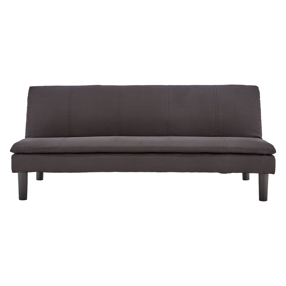 NNEDPE Sarantino 3 Seater Modular Faux Linen Fabric Sofa Bed Couch - Black-0