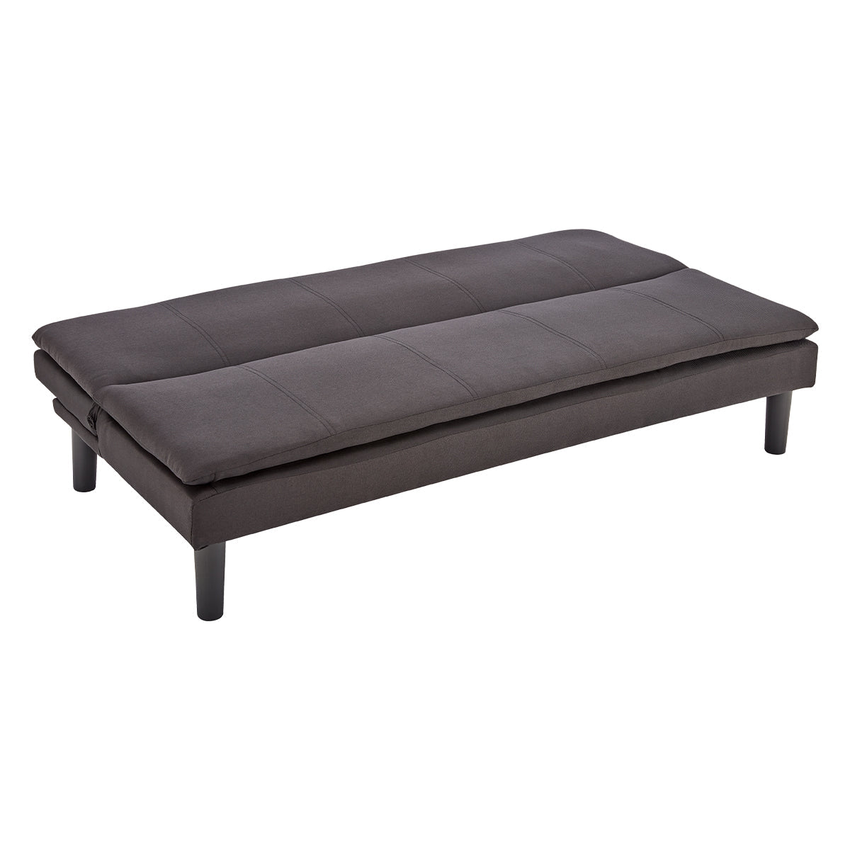 NNEDPE Sarantino 3 Seater Modular Faux Linen Fabric Sofa Bed Couch - Black-4