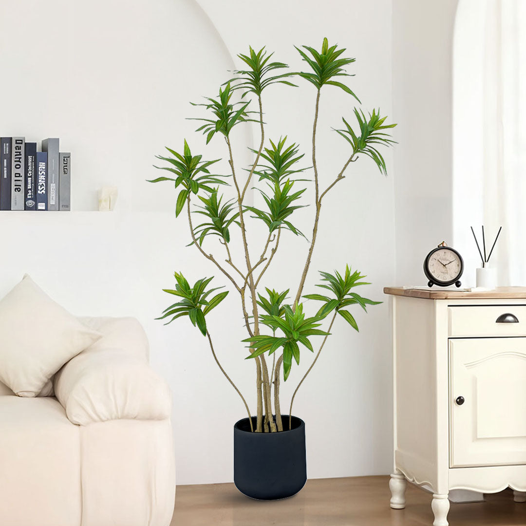 NNEAGS 2X 150cm Lily Bamboo Plant Tree Living Room Artificial Plant Home Accent Decoration-1