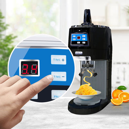 NNEAGS 300 Watts Electric Ice Shaver Automatic Crusher Slicer Commercial Machine 70kgs/h Black-1