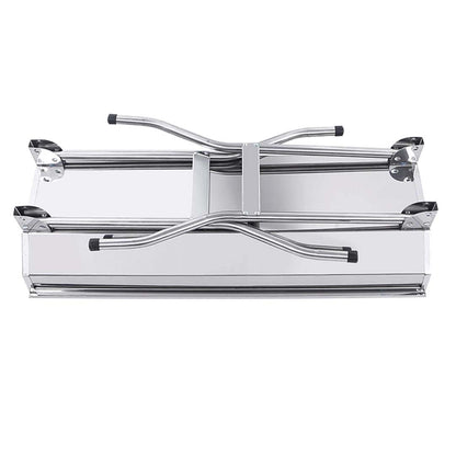 NNEAGS 2X Skewers Grill Portable Stainless Steel Charcoal BBQ Outdoor 6-8 Persons-3