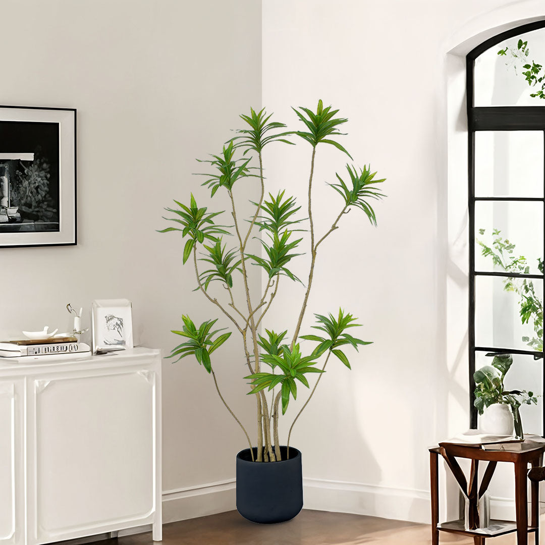 NNEAGS 2X 150cm Lily Bamboo Plant Tree Living Room Artificial Plant Home Accent Decoration-4