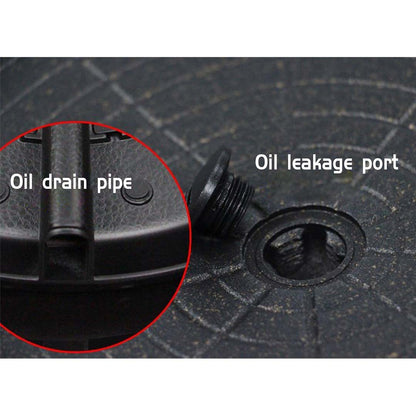NNEAGS Portable Korean BBQ Butane Gas Stove Stone Grill Plate Non Stick Coated Square-4