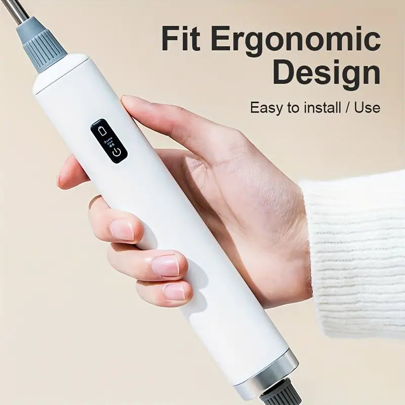 NNETM Portable Electric Sprayer with Adjustable Brass Nozzle - 5L/33.82oz Capacity, White-3