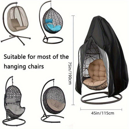 Heavy-Duty Hanging Egg Chair Cover with Zipper Closure-1