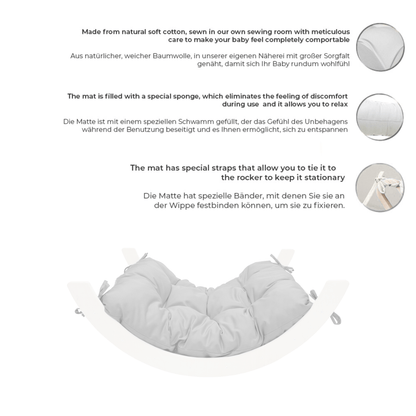 MAMOI® Coussin pour Triangle d'escalade balançoire, Coussin pour Triangle intérieur, Escalade enfant, Balancoire bebe, Espalier enfant-1