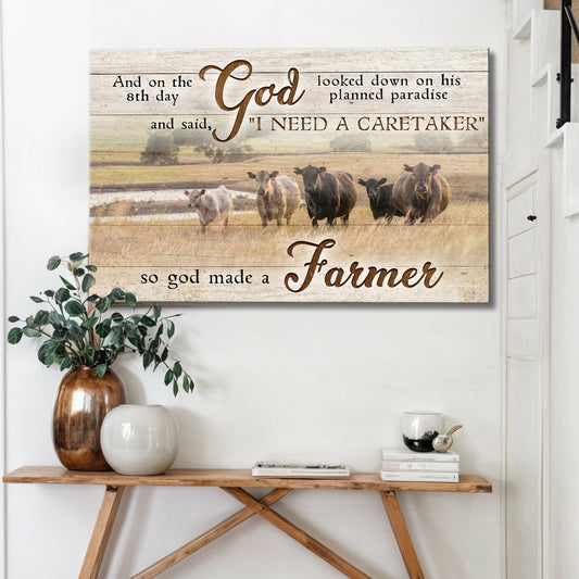On The 8th Day God Made A Farmer Sign III-0